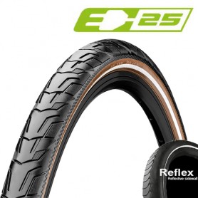 Continental tire RIDE City 37-622 28" E-25 wired Reflex black brown