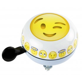 Ding-Dong Glocke "Emoji", Winking Face,  Ø 80 mm, auf Karte