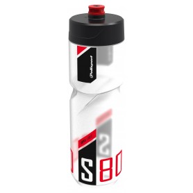 Trinkflasche "Screw-On", 800 ml, clear/black/red