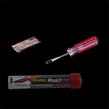 MaXalami Road Tube Reparatur Set schlauchlose Reifen Werkzeug + 5 Flickstreifen