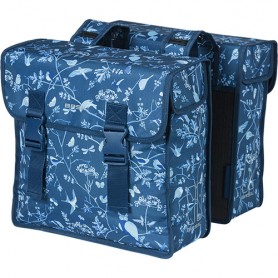 Basil Doppeltasche Double Bag Wanderlust 35 Liter indigo blau