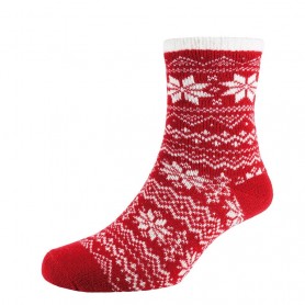 Heat² Deluxe Cabin Socken Damen Gr. 35 - 42 rot weiß