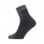 SealSkin Socken z Warm Weather Ankle Gr.L (43-46) schwarz/grau wasserdicht