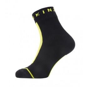 SealSkinz All Weather Ankle Hydrostop Socken Gr. S 36 - 38 schwarz neon gelb