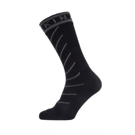 SealSkin Socken z Warm Weather Mid Length Gr.M (39-42) Hydrostop schwarz/grau