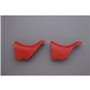 Hüdz Brems-/Schalthebel Griffgummis für Shimano Dura Ace 7800 Medium Soft rot