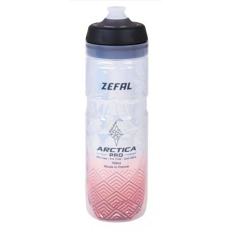 Zefal Trinkflasche Arctica Pro 75 750ml/25oz Höhe 259mm silver-red