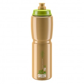 ELITE Trinkflasche JET grün/braun weißes Logo 950 ml