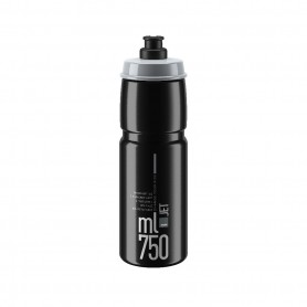 ELITE Trinkflasche JET schwarz graues Logo 950 ml