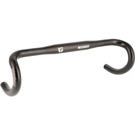 Trivio handlebar Road bike Trust Compact 420 mm clamp 31.8 mm black white