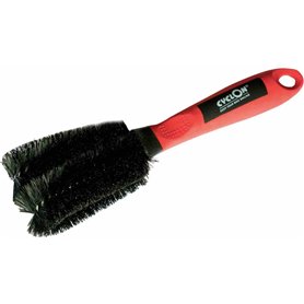 Cyclon brush Clean Two Prong black red