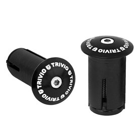 Trivio handlebar plug Race Aluminium black 2 pieces
