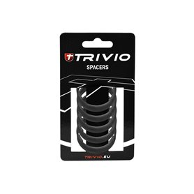 Trivio spacer ring 10 mm 1 1/8 inch Carbon 5 pieces