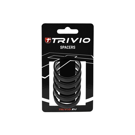 Trivio spacer ring 10 mm 1 1/8 inch black 5 pieces