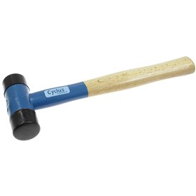 Cyclus rubber hammer 410g shaft length 280 mm black blue