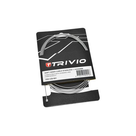 Trivio derailleur cable internal steel 1.1 mm length 2250 mm silver 20 pieces