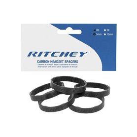 Ritchey Distanzringsatz WCS Carbon UD 5 mm 1 1/8 Zoll schwarz 5 Stück