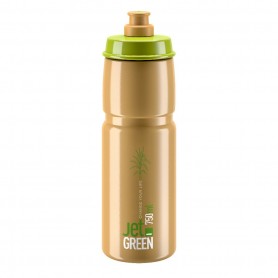 ELITE Trinkflasche JET grün/braun weißes Logo 750 ml