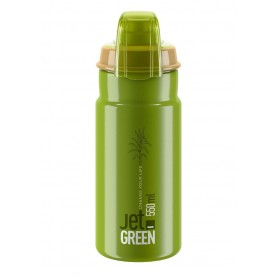 ELITE Trinkflasche JET PLUS grün/olivgrün weißes Logo 550 ml
