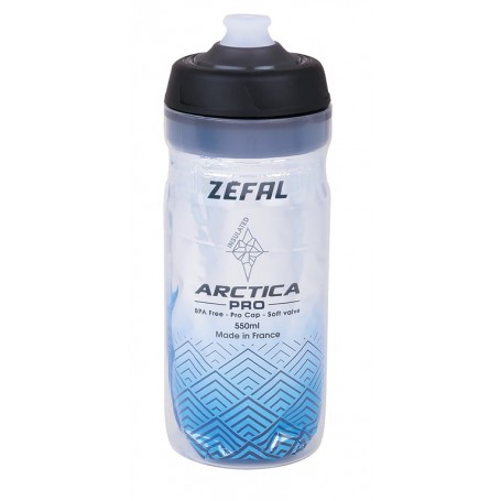 Zefal Trinkflasche Arctica Pro 55 550ml, silver-blue