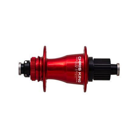 Chris King Disc CL BOOST Nabe HR 148x12mm 32L Stahllager Shimano Microspline rot
