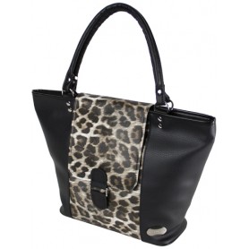 Haberland shopper bag Verena 11L black leo