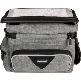 Haberland handlebar bag Maxi 8L Klick-Fix gray