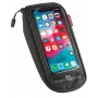 KLICKfix Phone Bag Comfort S mit Adapter transparent schwarz mit Drehkupplung