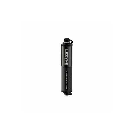 LEZYNE Minipumpe Pocket Drive HV CNC - schwarz-glänzend