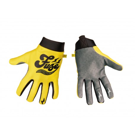 Fuse Omega Handschuhe Cafe Größe M gelb-schwarz