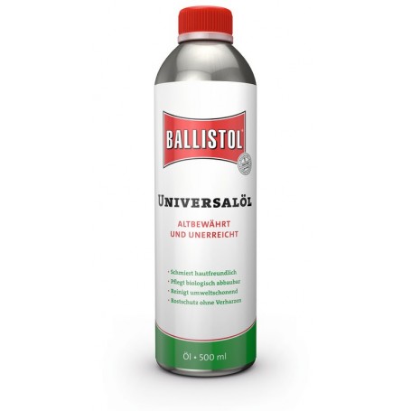Ballistol universal oil 500ml bottle (GER EN FR IT NL)