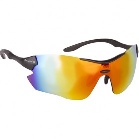 M-Wave Sonnenbrille schwarz entspiegelt mit Ersatzgläsern