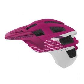 Cratoni Fahrradhelm AllSet Pro Jr. pink weiß matt Größe Uni52-57cm