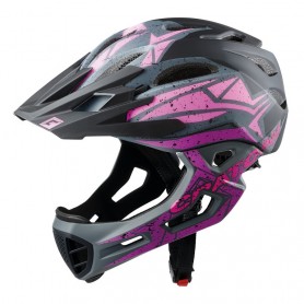 Cratoni Fahrradhelm C-Maniac Pro MTB schwarz pink lila matt Größe S-M52-56cm