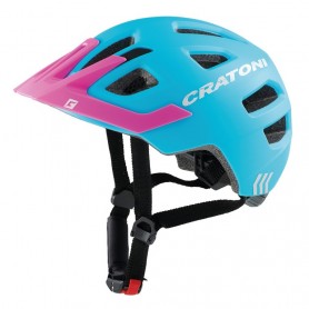 Cratoni Fahrradhelm Maxster Pro Kid blau pink matt Größe S-M51-56cm