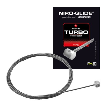 Inner brake cable-stainless steel with cross nipple 2050mm Ø 1.5mm 1 piece