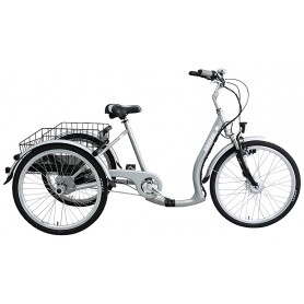 BBF shopping tricycle Bregenz E-Bike Ansmann 24/26 inch RH 48cm silver