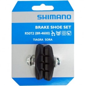 Shimano Bremsschuhe Seitenzug R50T2 schraub symm. für Alufelge Rennrad schwarz