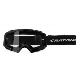 Cratoni MTB Brille C-Dirttrack Rahmen schwarz glanz, Glas transparent