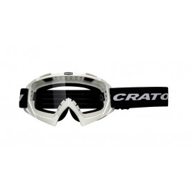 Cratoni MTB Brille C-Rage Rahmen weiß glanz, Glas transparent