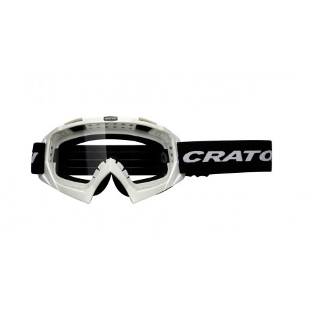 Cratoni MTB Brille C-Rage Rahmen weiß glanz, Glas transparent