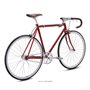 Fuji Feather Single Speed Urban Bike 2022 brick red frame size 56cm