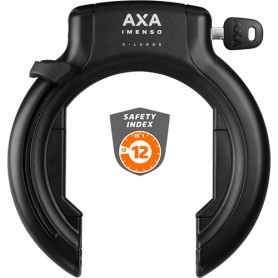 AXA Rahmenschloss Imenso X-Large retractable Rahmen Öffnung 92mm schwarz