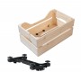 Racktime Holzbox Woodpacker 2.0 49x24,1x29,5cm, natur, 25ltr, Snapit 2.0