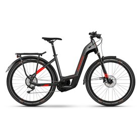 Haibike Trekking 9 i625Wh LowStep 2021 E-Bike anthracite red frame size 54cm