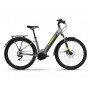 Haibike Trekking 6 Low E-Bike i630Wh 2022 gloss grey neon yellow frame size 50cm