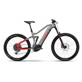 Haibike AllMtn 6 E-Bike i600Wh 2021 urban grey black red matt frame size 50cm