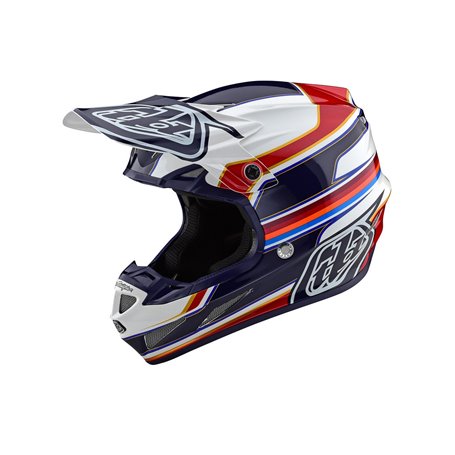 Troy Lee Designs SE4 ECE Composite Helm Speed weiß rot Größe L (58-59cm)