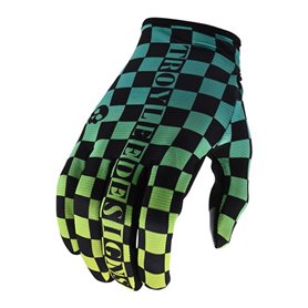 Troy Lee Designs Flowline Handschuhe Checkers grün schwarz Größe L