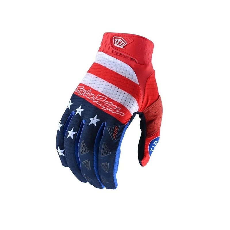 S Handschuhe Troy Stars & Designs Größe Lee Air Stripes red blue